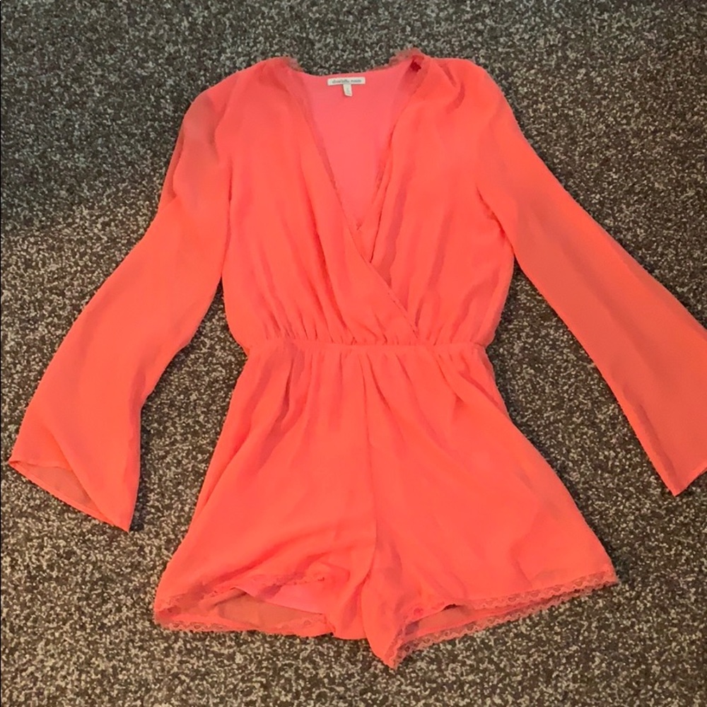 Pink Charlotte Russe Romper